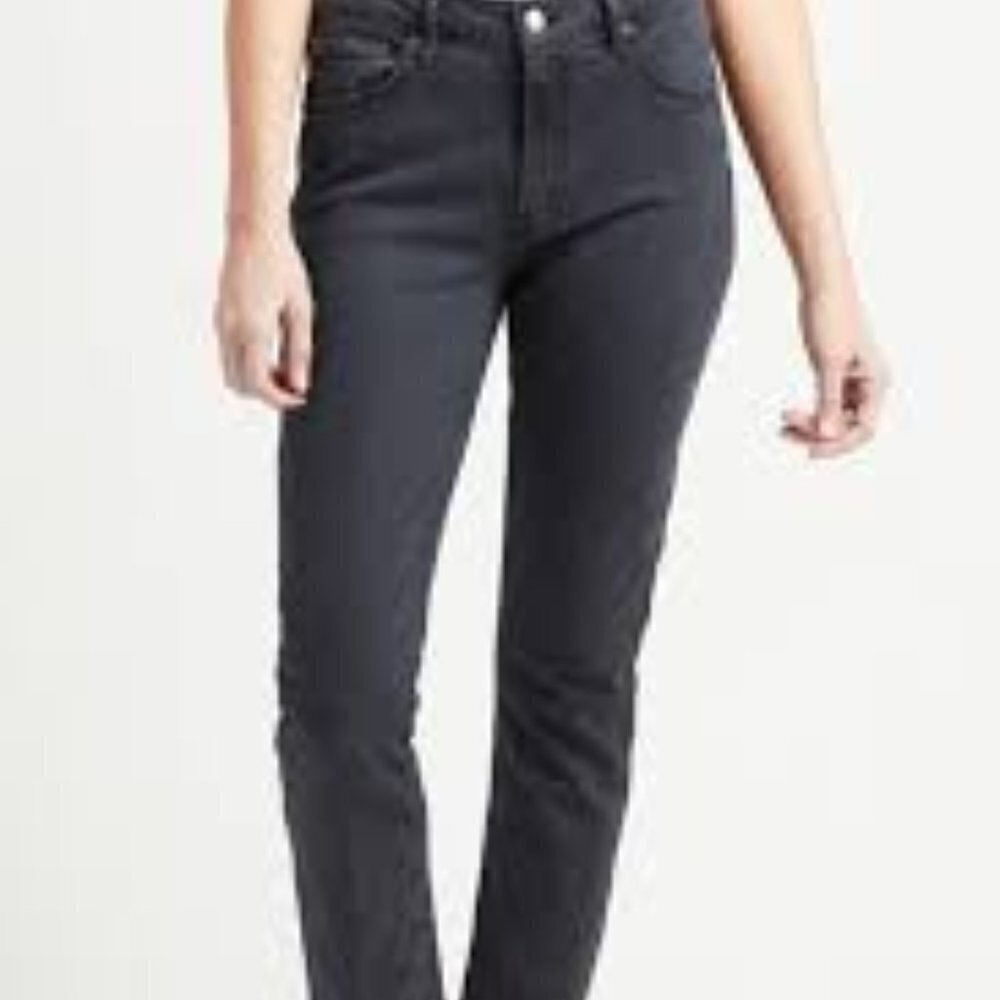 Agolde Toni Black Jeans Straight Leg Ankle Size 25